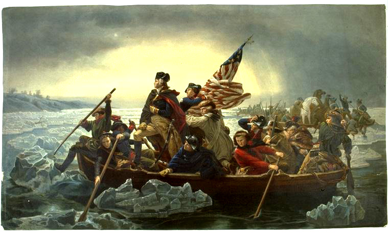 Washington crossed the Delaware River on Christmas night 1776
