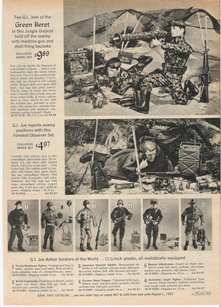 Sears Christmas Catalogue 1967 Green Beret