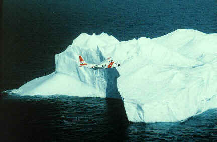 iceberg coast guard plane