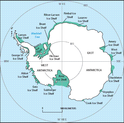 Antarctic Ice shelves